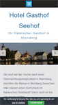 Mobile Screenshot of hotel-seehof.info